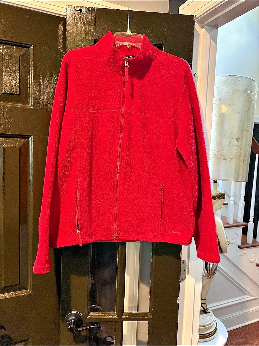 L.L.Bean Mount Katahdin Fleece Full-Zip Jacket Red Medium